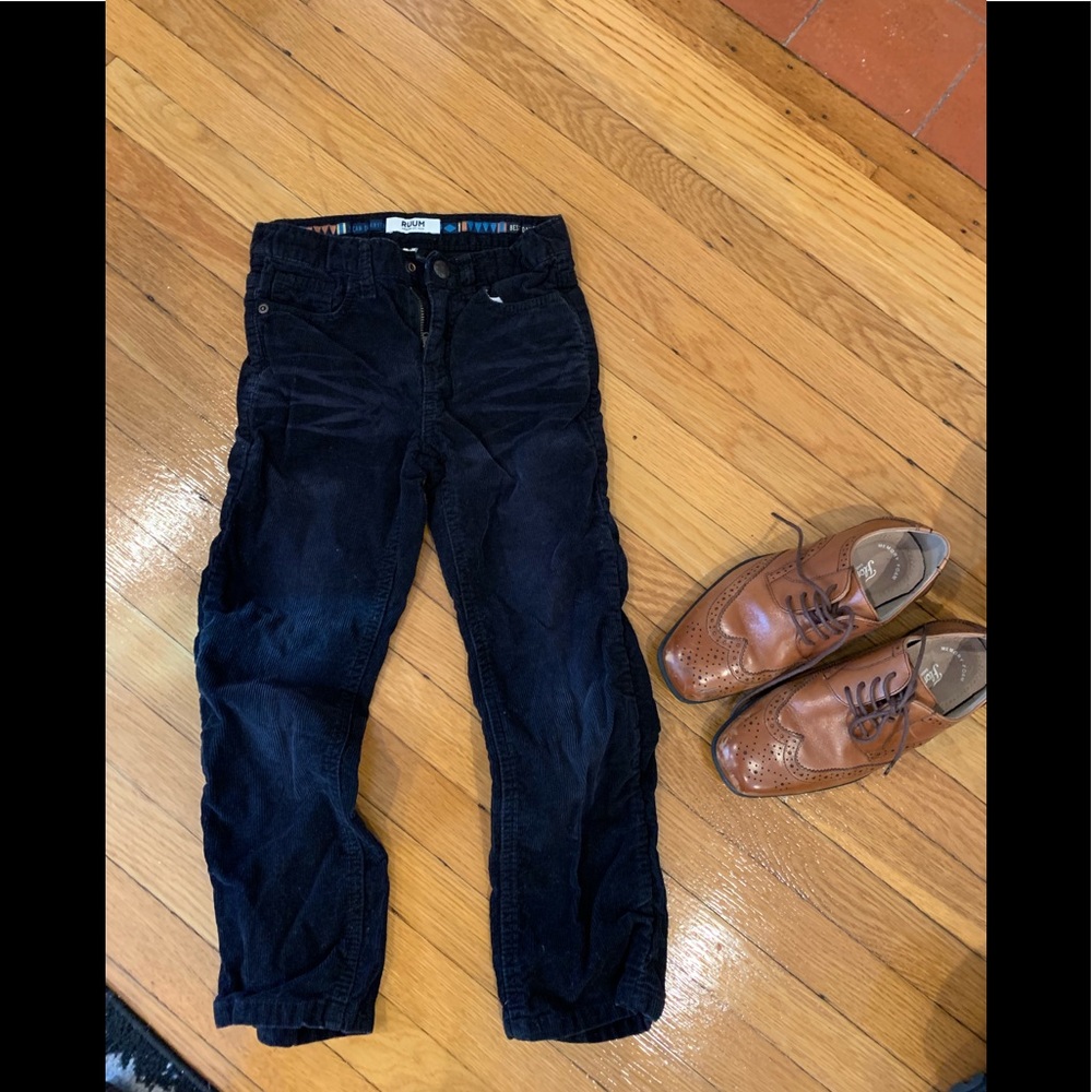 Black corduroy pants